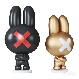 The rabbit sculpture
